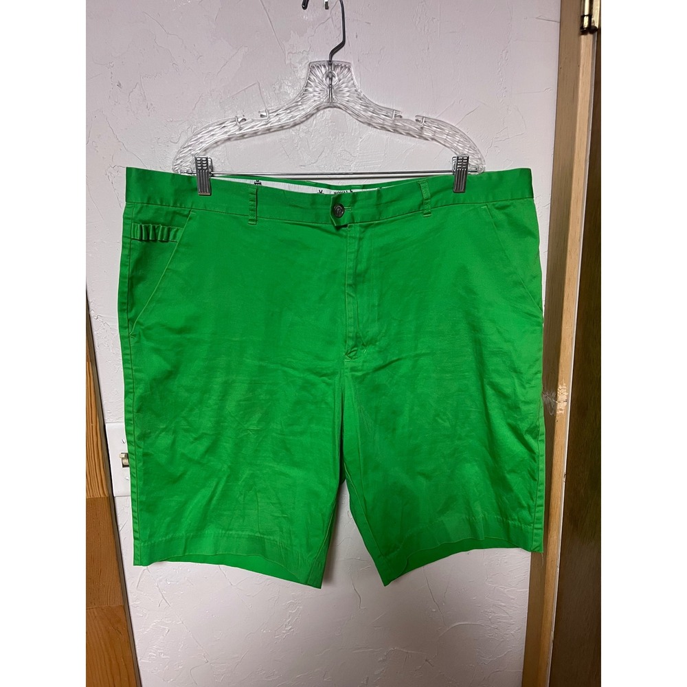 Royal & Awesome Mens Golf Shorts Green Size 44 Flat Front Tee Holder Kelly Green